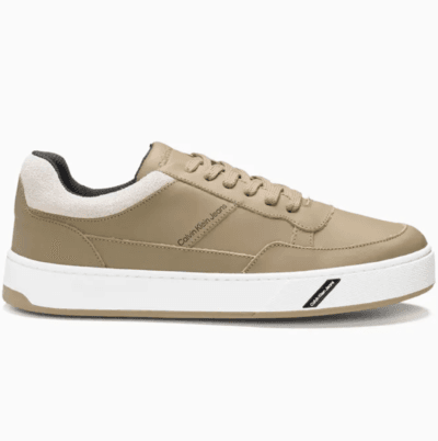 Tênis Masculino Palito Basic Calvin Klein Jeans Caqui Claro